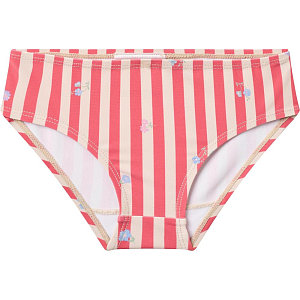 Костюм купальный Wheat "Alma Red Stripe Flowers", 2 предмета, цветущие полоски